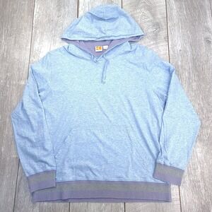 HUgo Boss Mens Size XL Pullover Hoodie Blue Lightweight Performance Hoody